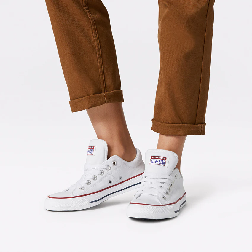 Converse Women's Chuck Taylor Madison Low Top White Sneaker Shoes - Image 6