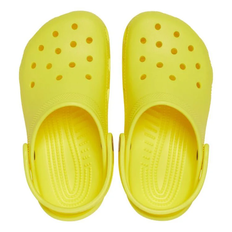 CROCS KID'S CLASSIC CYBER YELLOW CLOG - Image 3