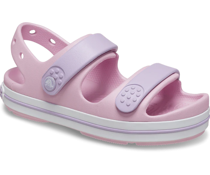 CROCS KID'S CROCBAND PINK CRUISER SANDAL - Image 2