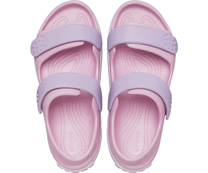 CROCS KID'S CROCBAND PINK CRUISER SANDAL - Image 3