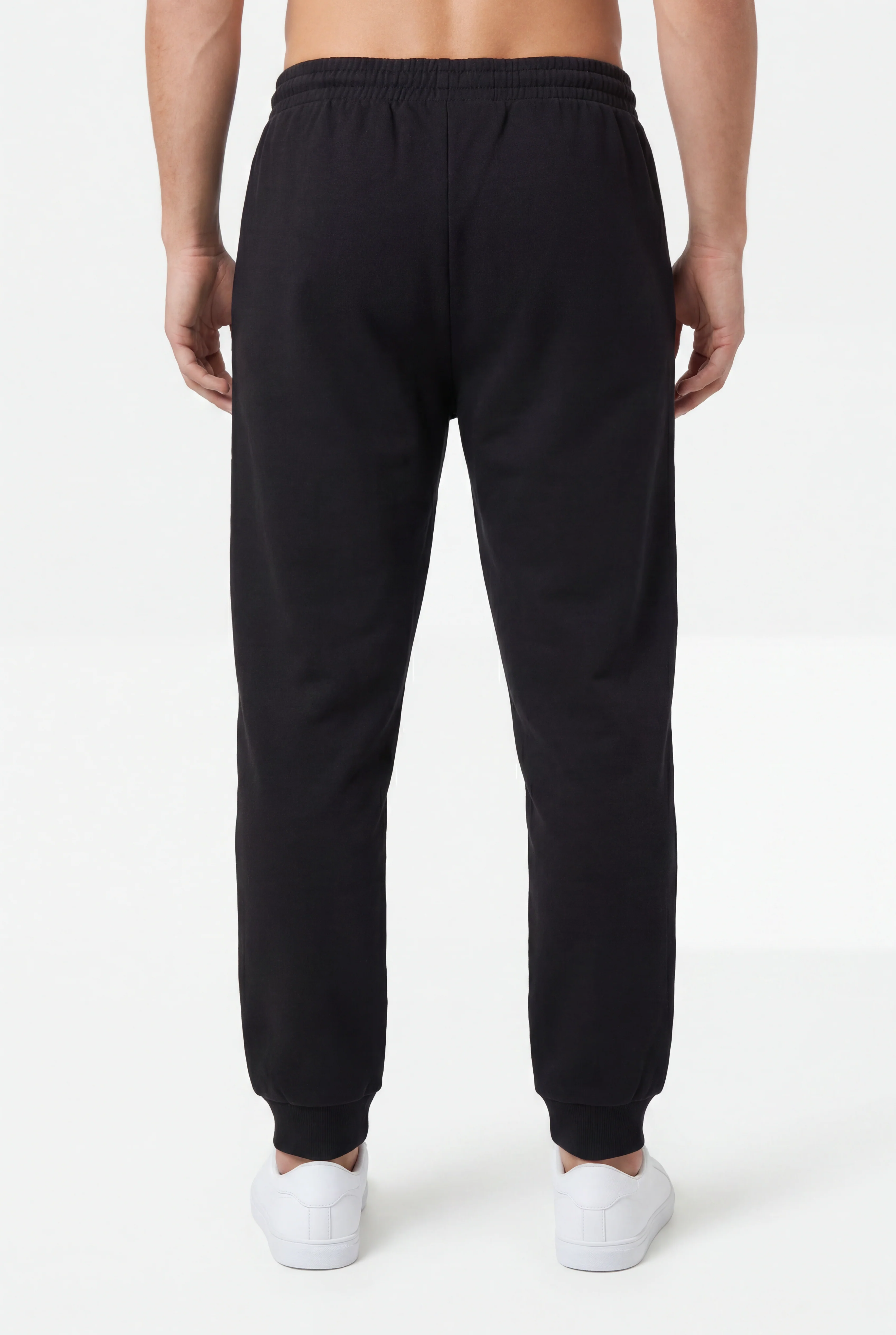 Fila Mens Byron Fleece Black Trackpants - Image 2