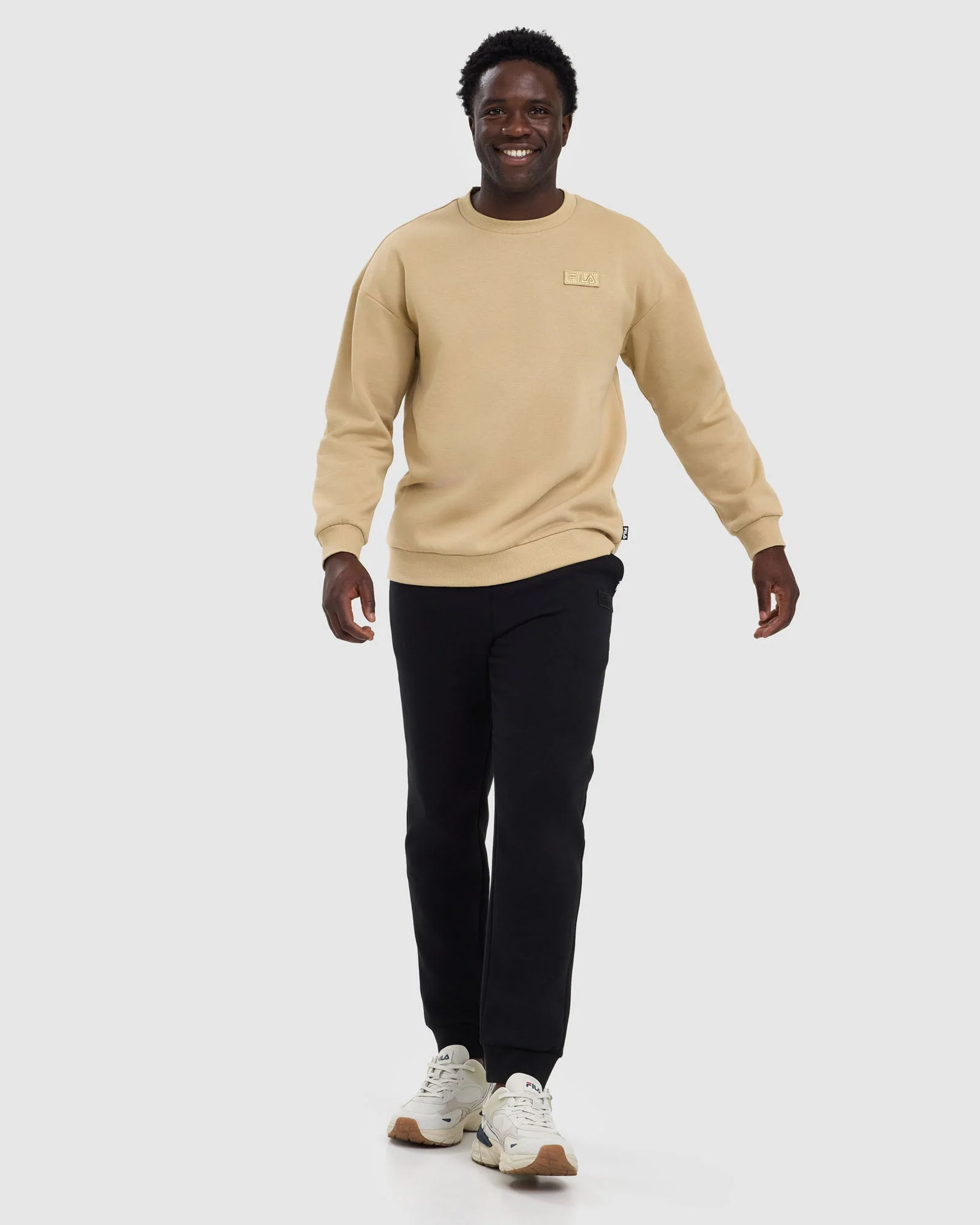 Fila Men's Byron Relaxed Crew Traverntine Sweatshirt - Image 7