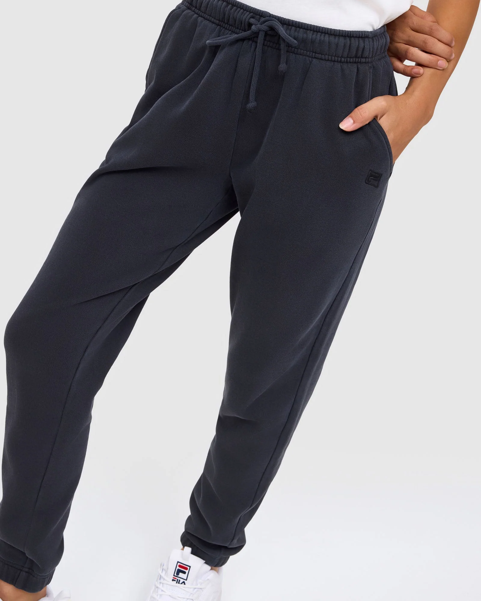 Fila Women's Isabella Black Trackpants - Image 4