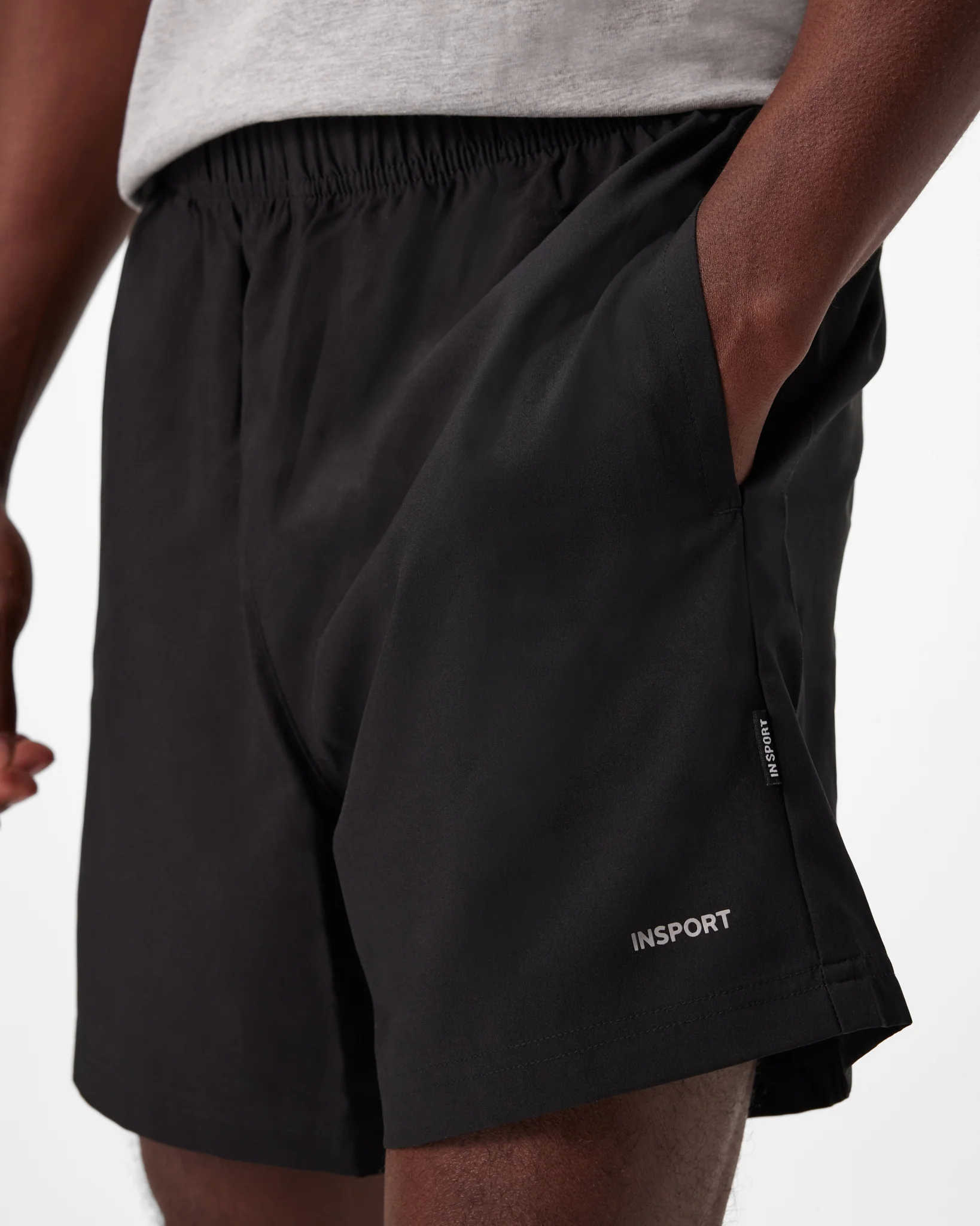 Insport Men's Active Black Shorts - Image 2
