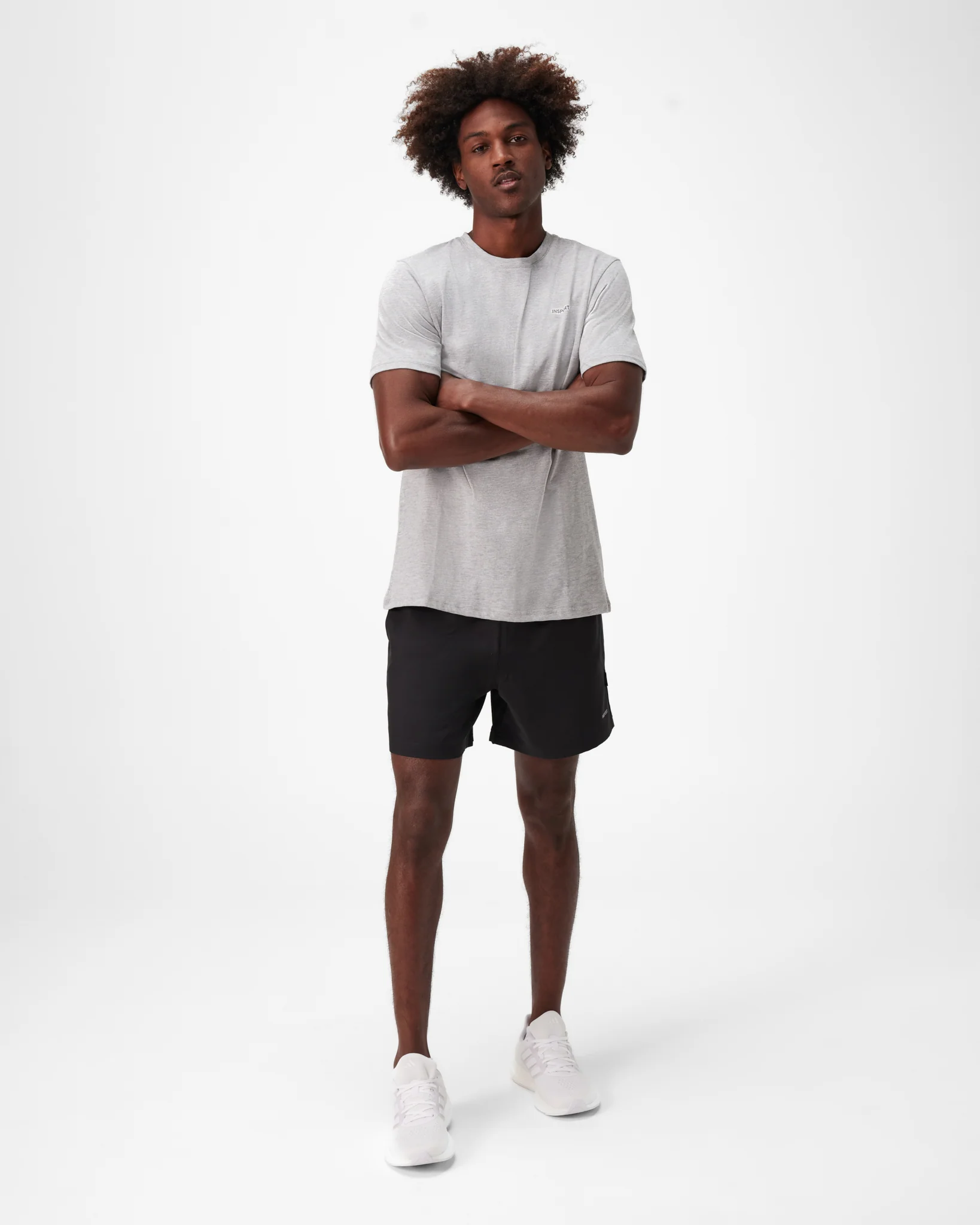 Insport Men's Active Black Shorts - Image 4