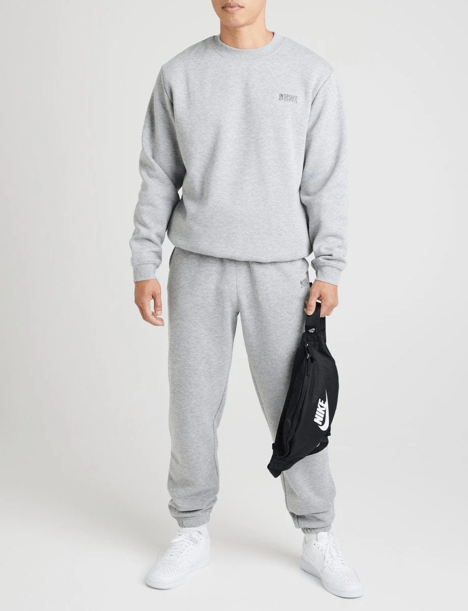 Insport Unisex Alaska Grey Marle Crew Sweatshirt - Image 3