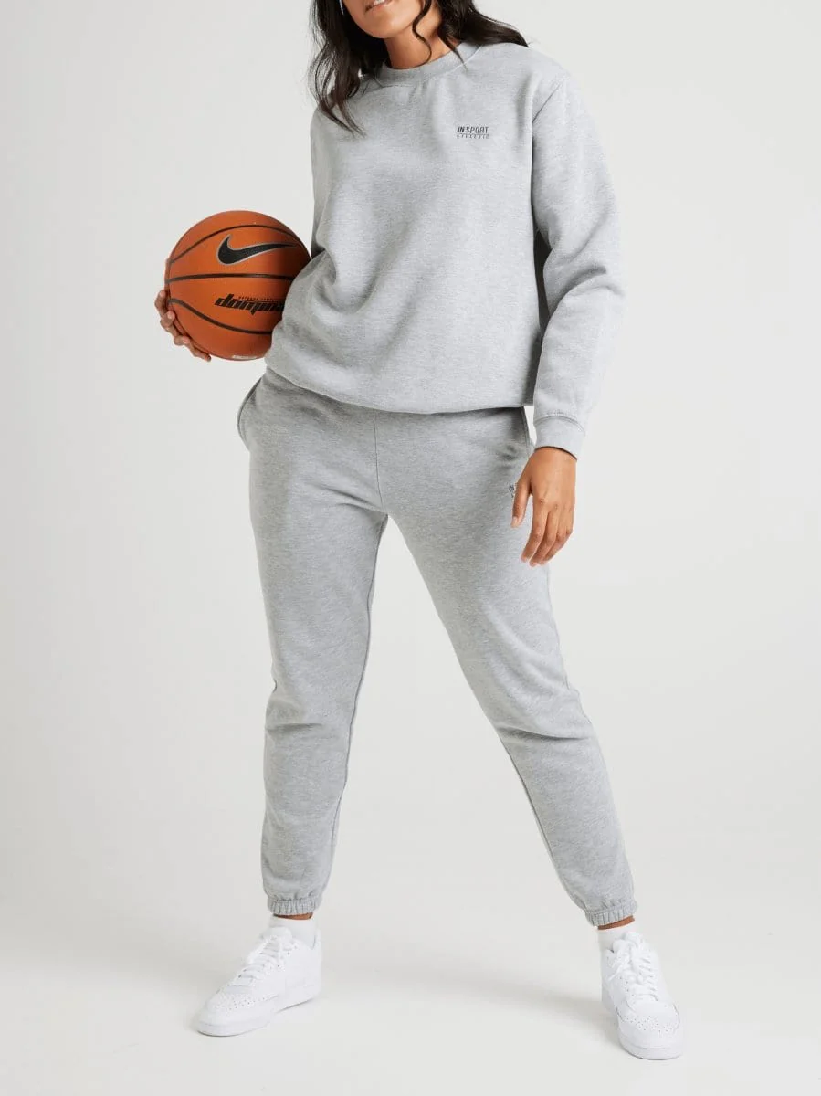 Insport Unisex Alaska Grey Marle Crew Sweatshirt - Image 5