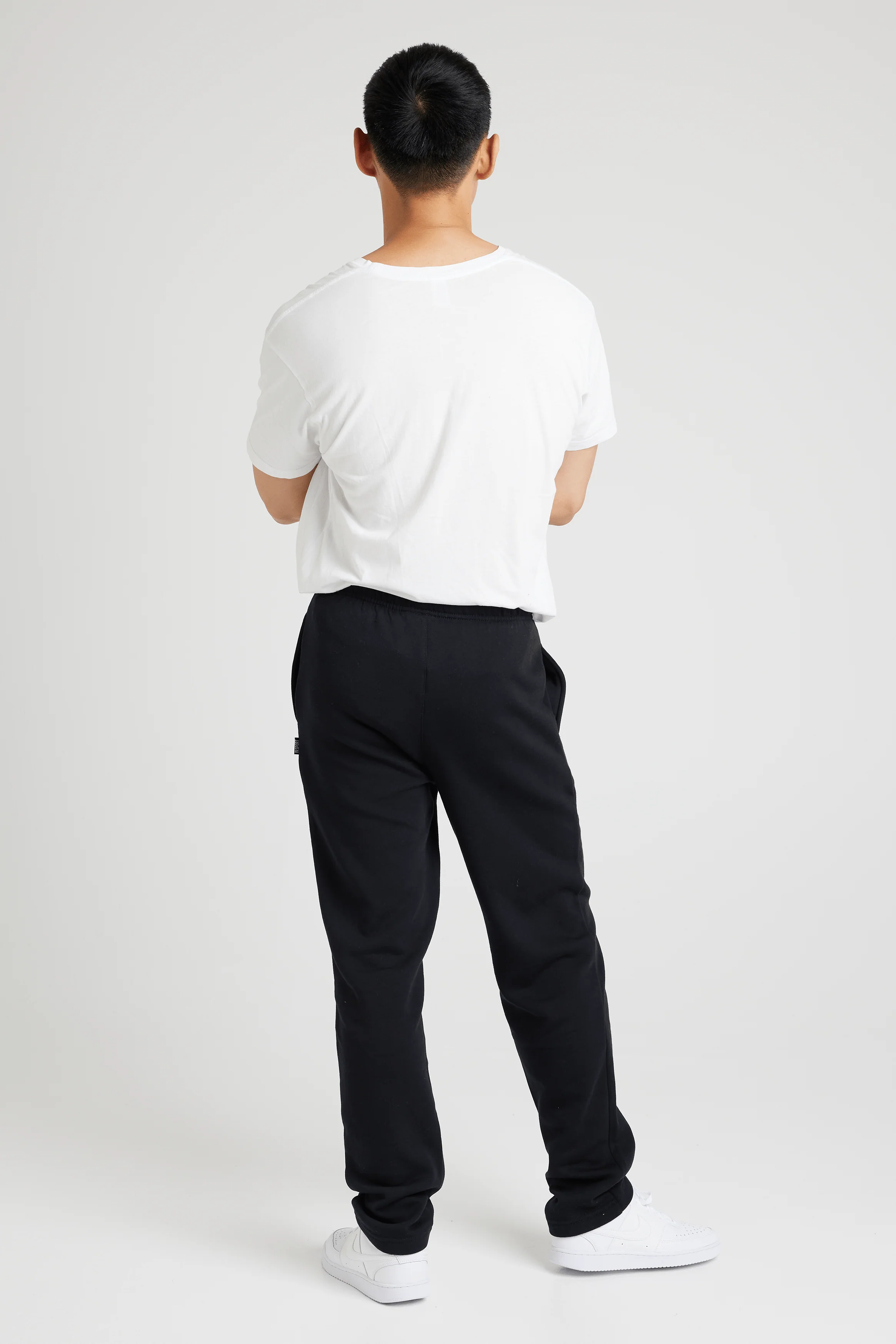 Insport Men's Aspen Black Trackpants (Open Leg) - Image 2