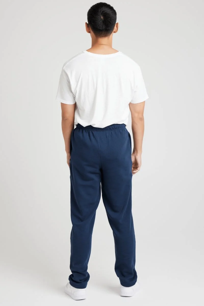 Insport Men's Aspen Navy Trackpants (Open Leg) - Image 2