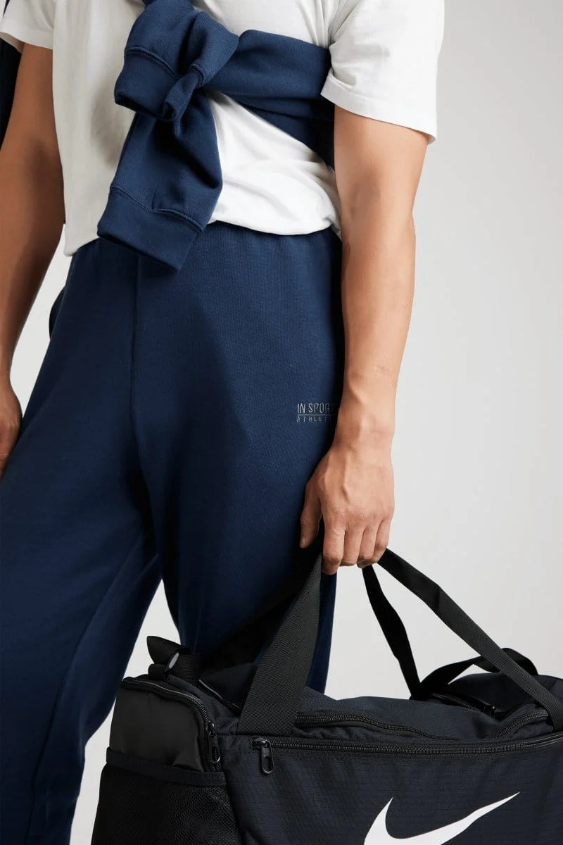 Insport Men's Aspen Navy Trackpants (Open Leg) - Image 5