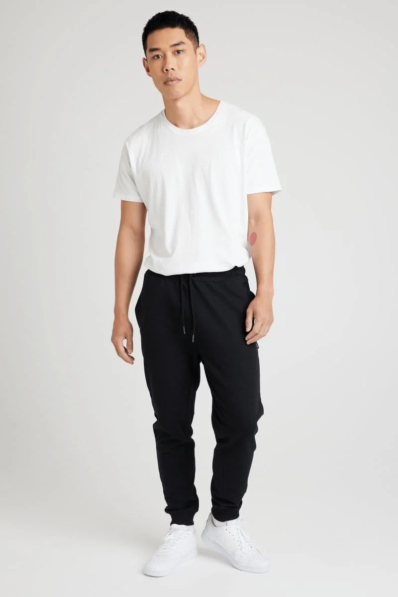Insport Men's Boston Slim Fit Black Trackpants - Image 3