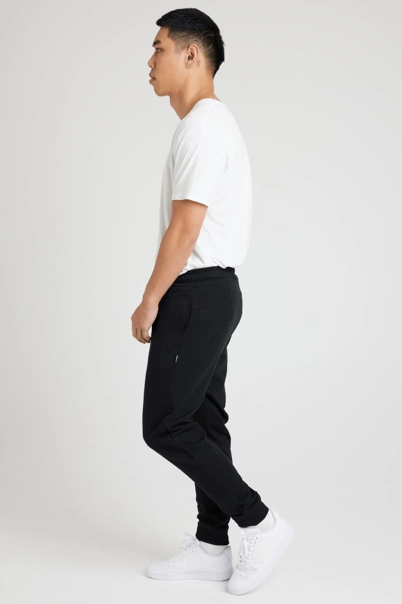 Insport Men's Boston Slim Fit Black Trackpants - Image 4