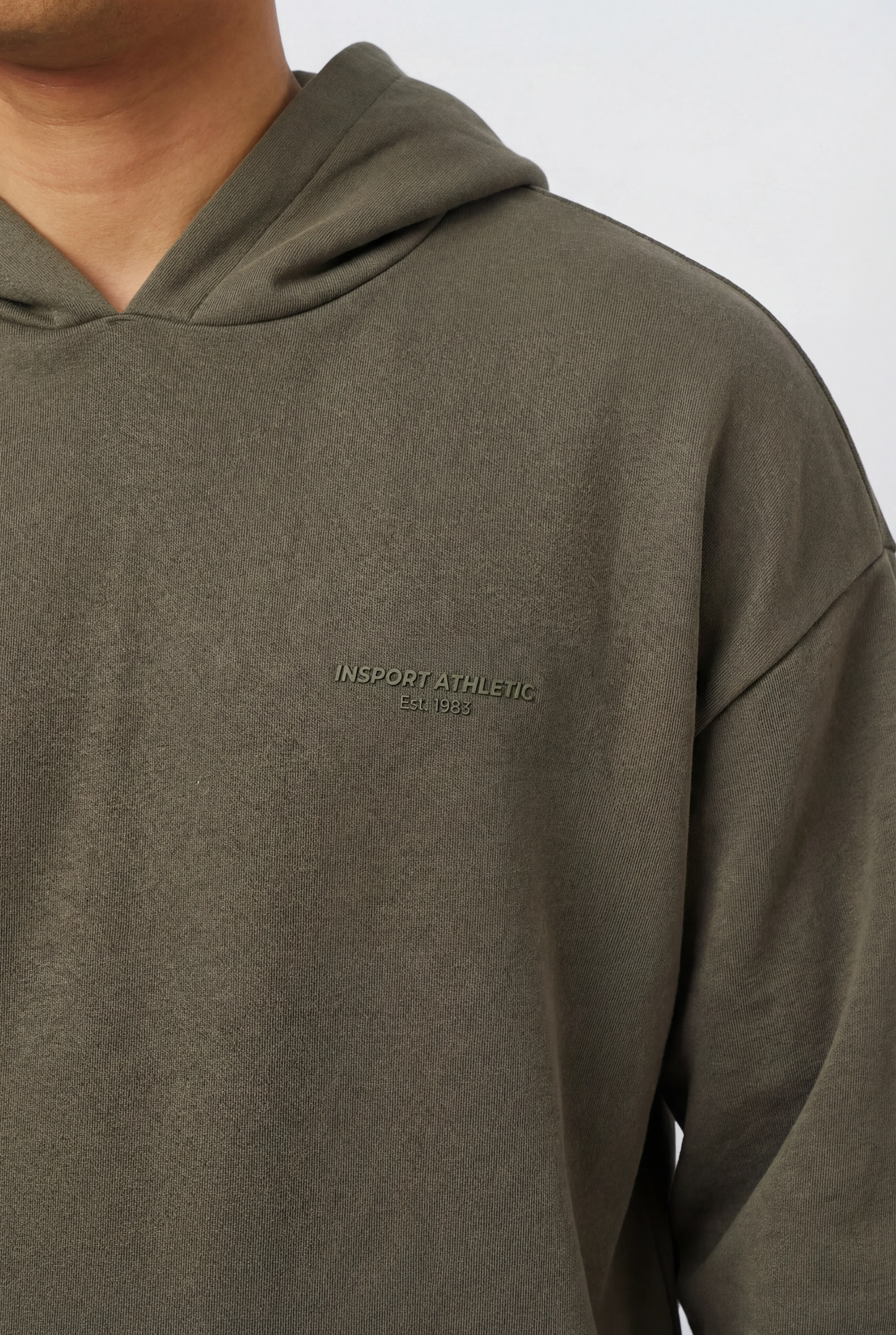 Insport Mens Denver Tech Moss Green Hood - Image 4