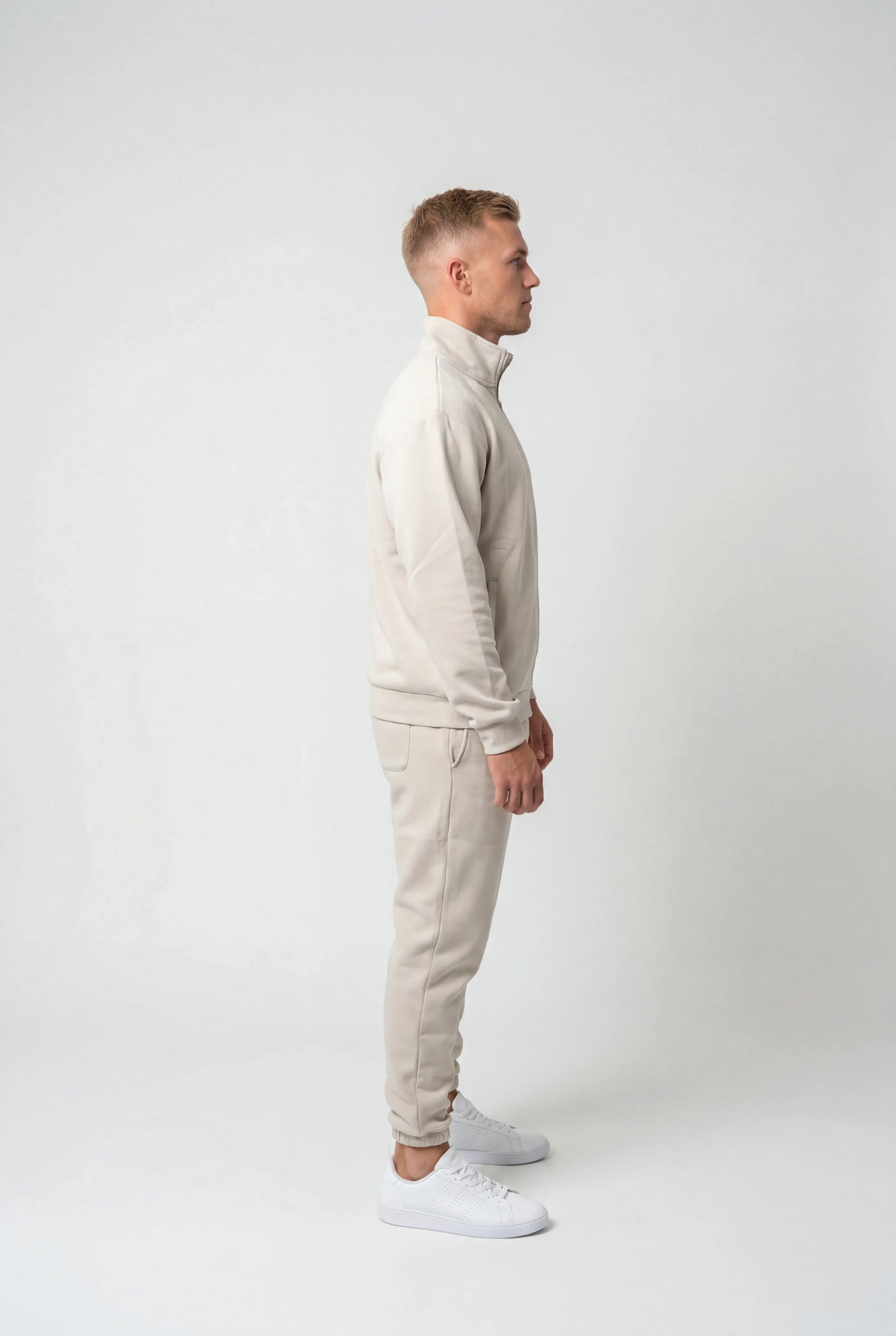 Insport Mens Denver Quarter Zip Top Antartica - Image 3