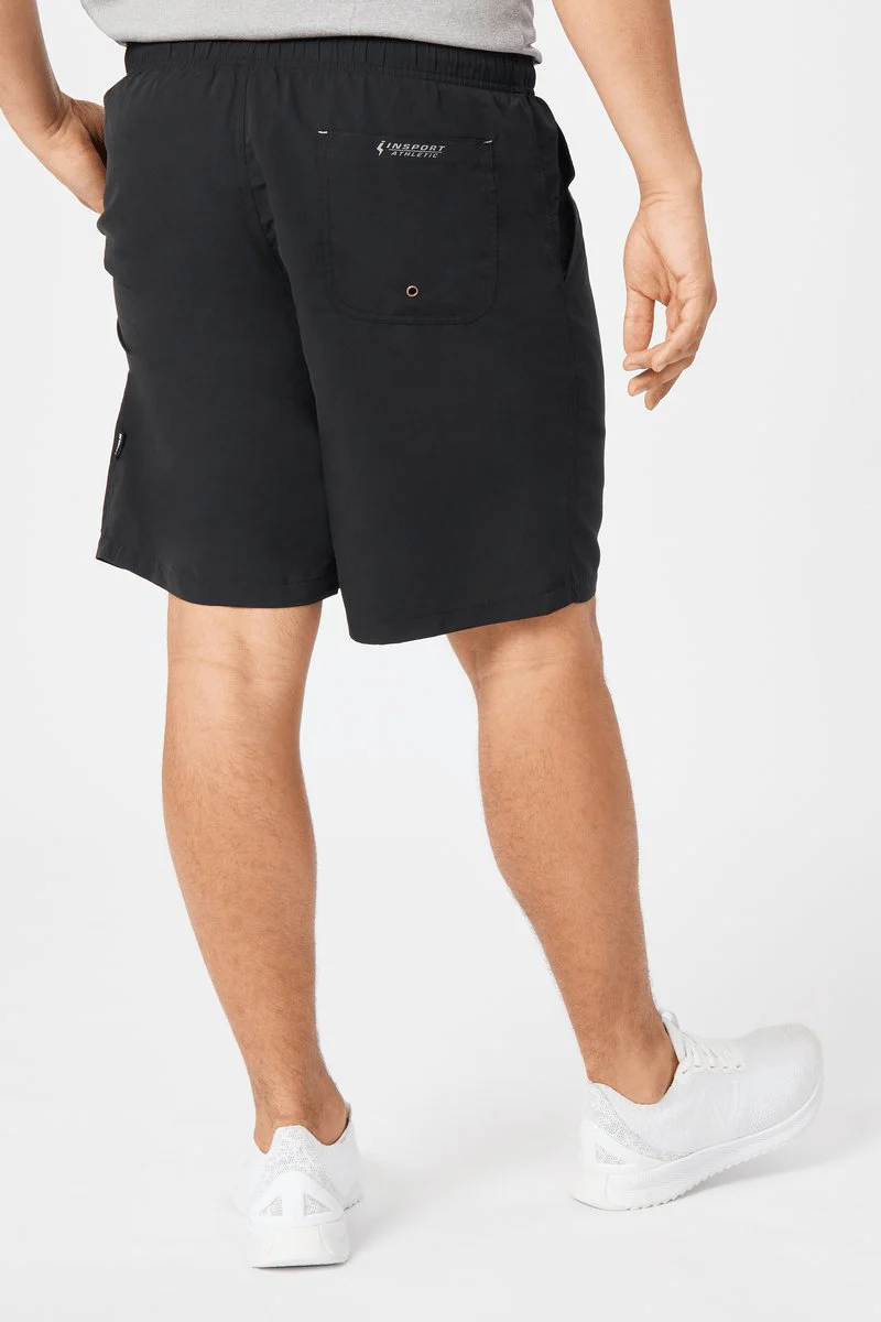 Insport Men's Miami Black Running Shorts - Image 2
