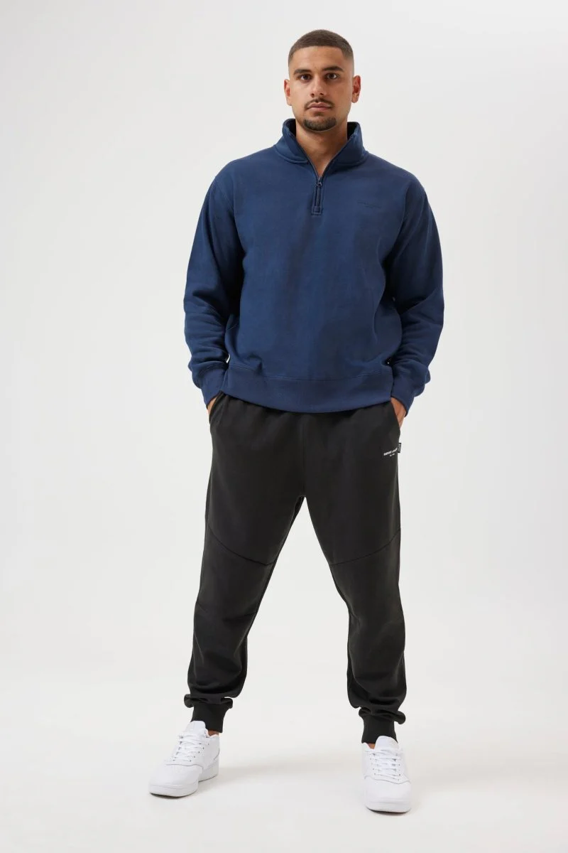 Insport Men's Alaska Quarter Zip Top Navy