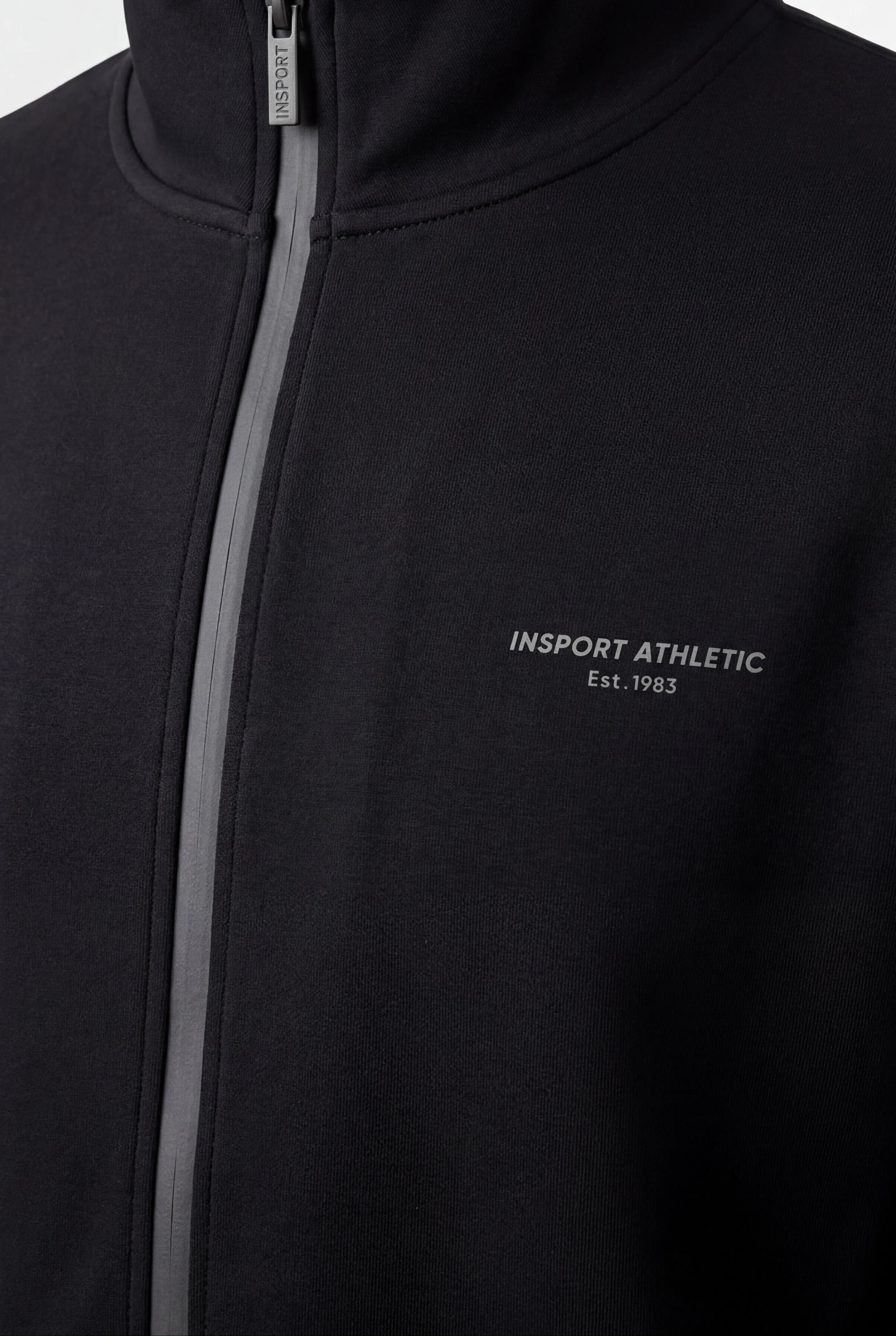 Insport Mens Scuba Hooded Zip Black Jacket - Image 4