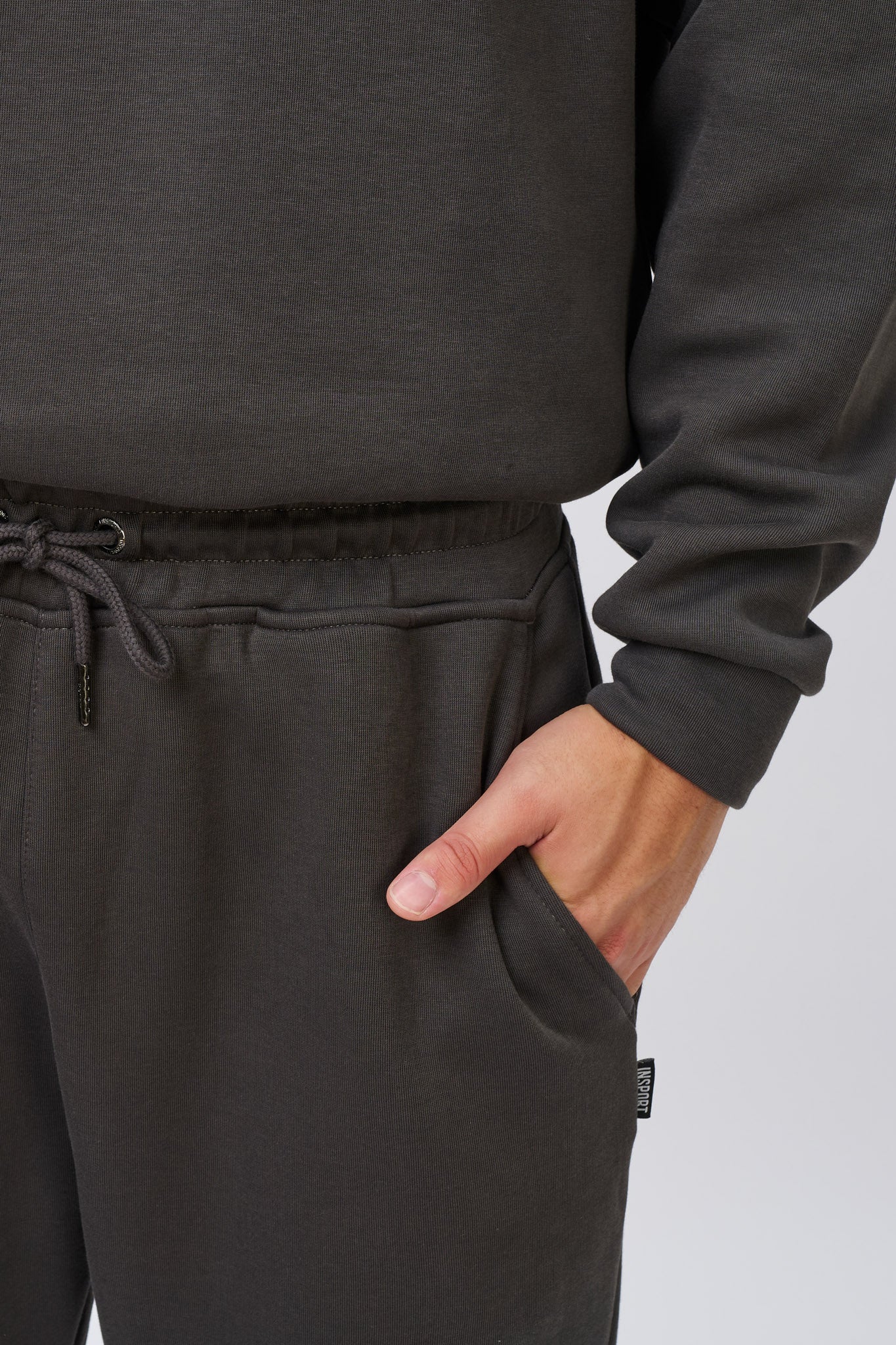 Insport Men's Denver Tech Trackpants Ash - Image 3