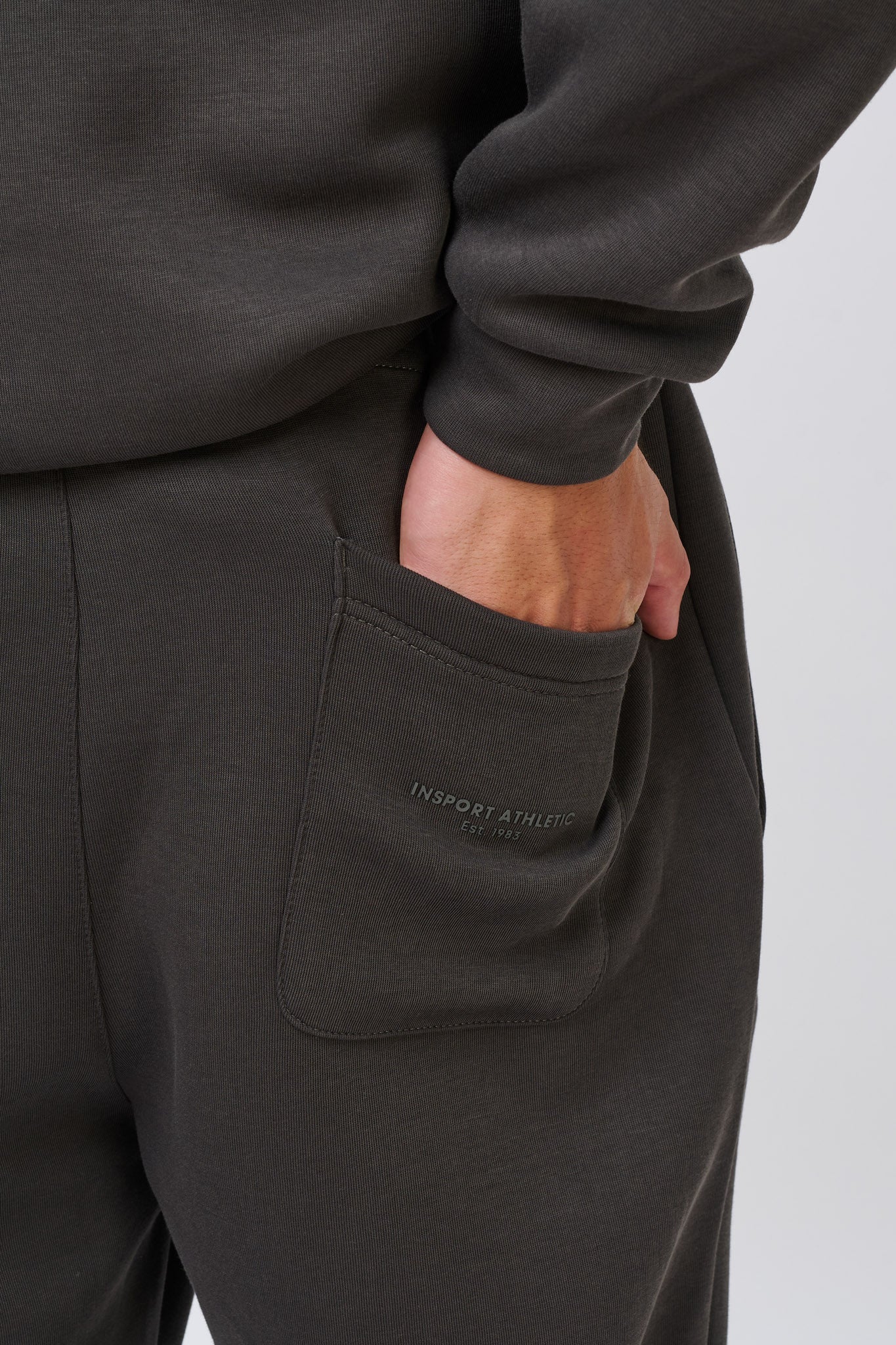 Insport Men's Denver Tech Trackpants Ash - Image 4