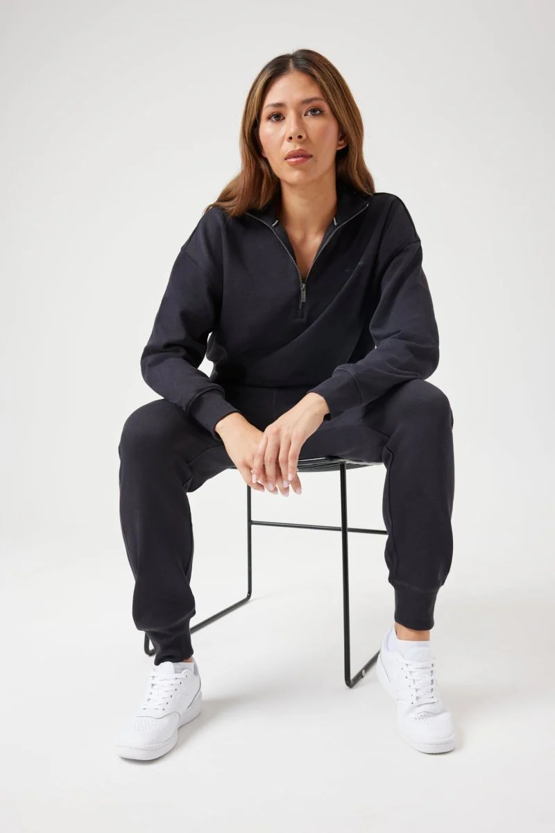 Insport Women's Carla Quarter Zip Top Midnight Navy - Image 3
