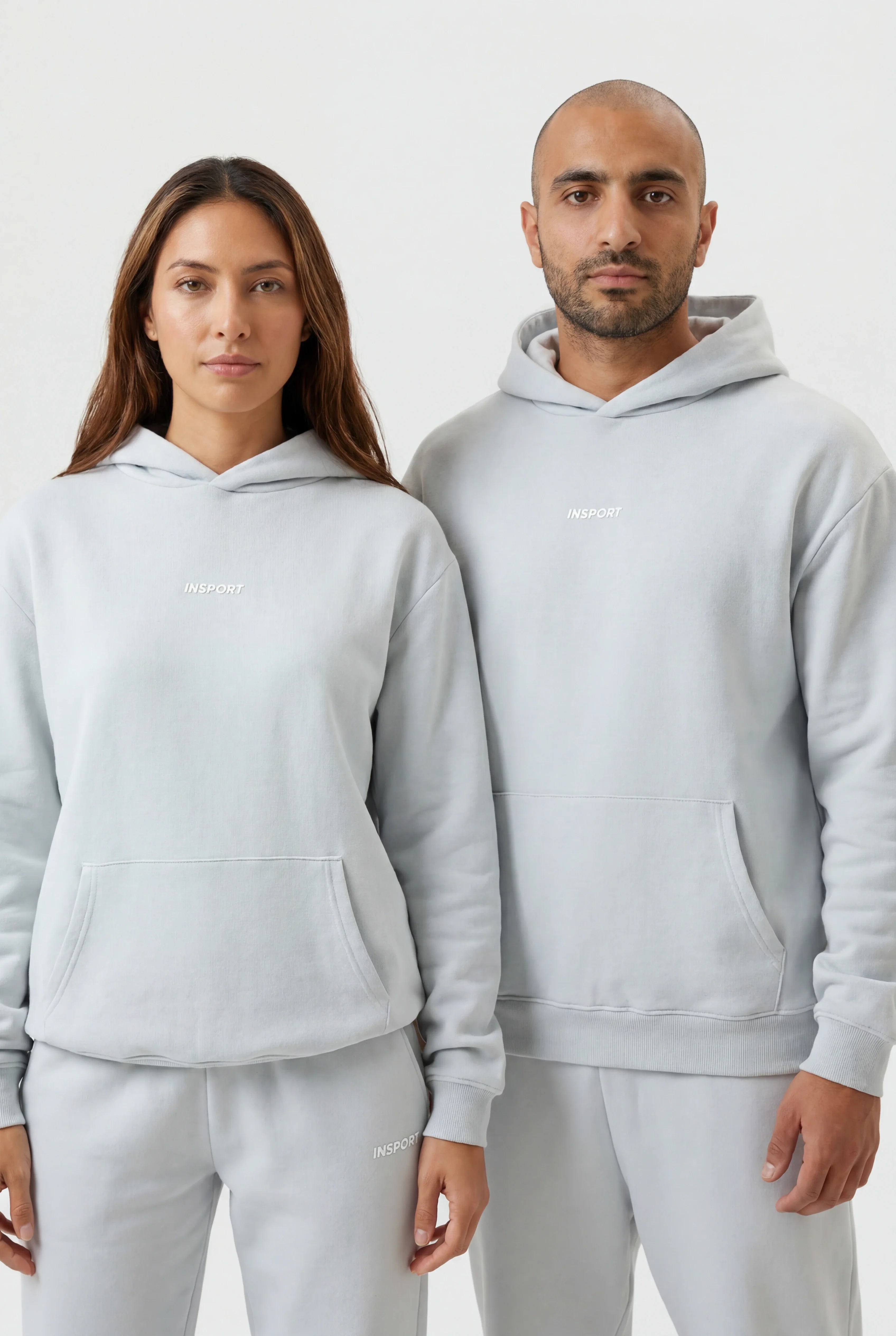 Insport Unisex Frankie Cloud Blue Hoodie