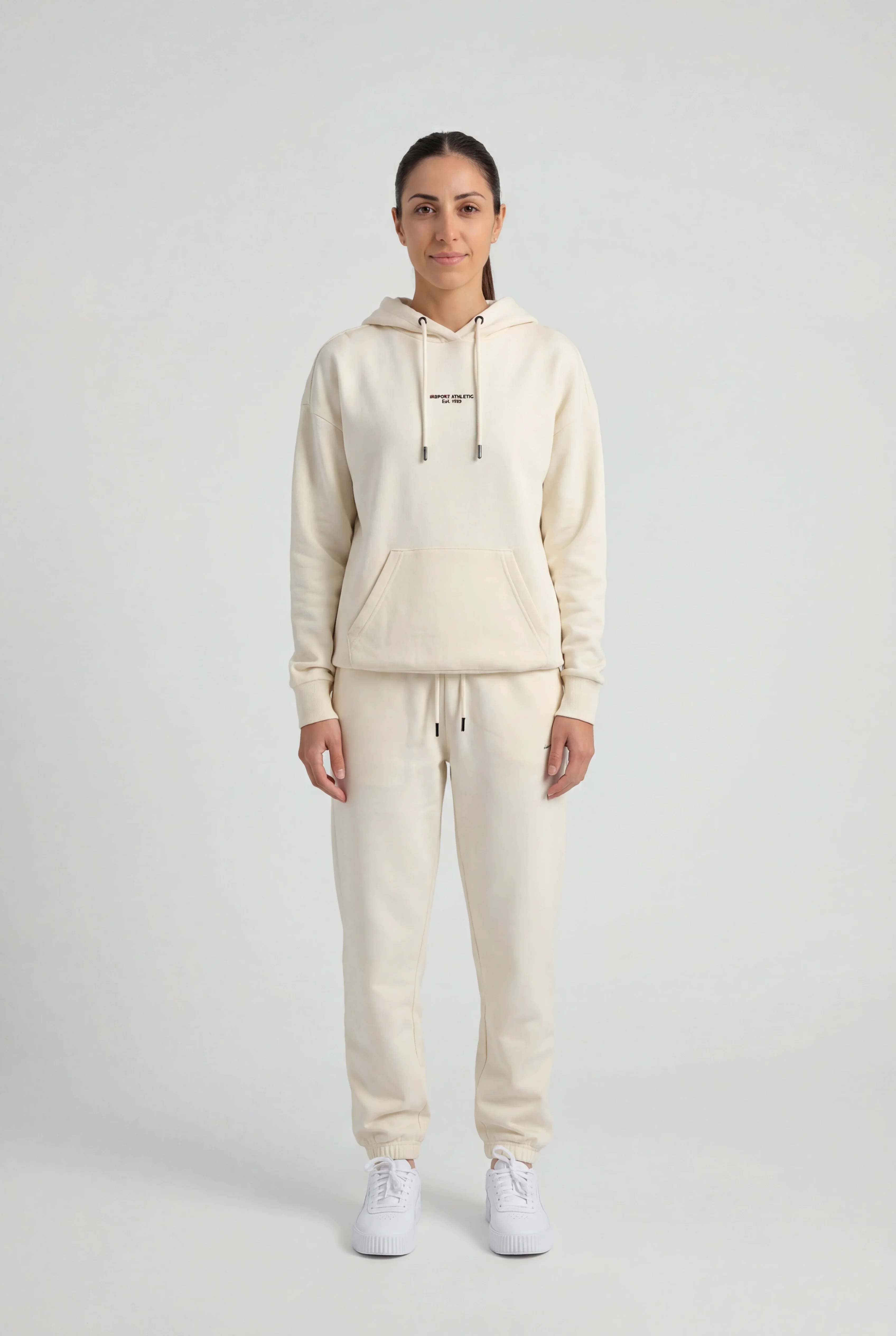Insport Womens Mia Ivory Fleece Pant - Image 4