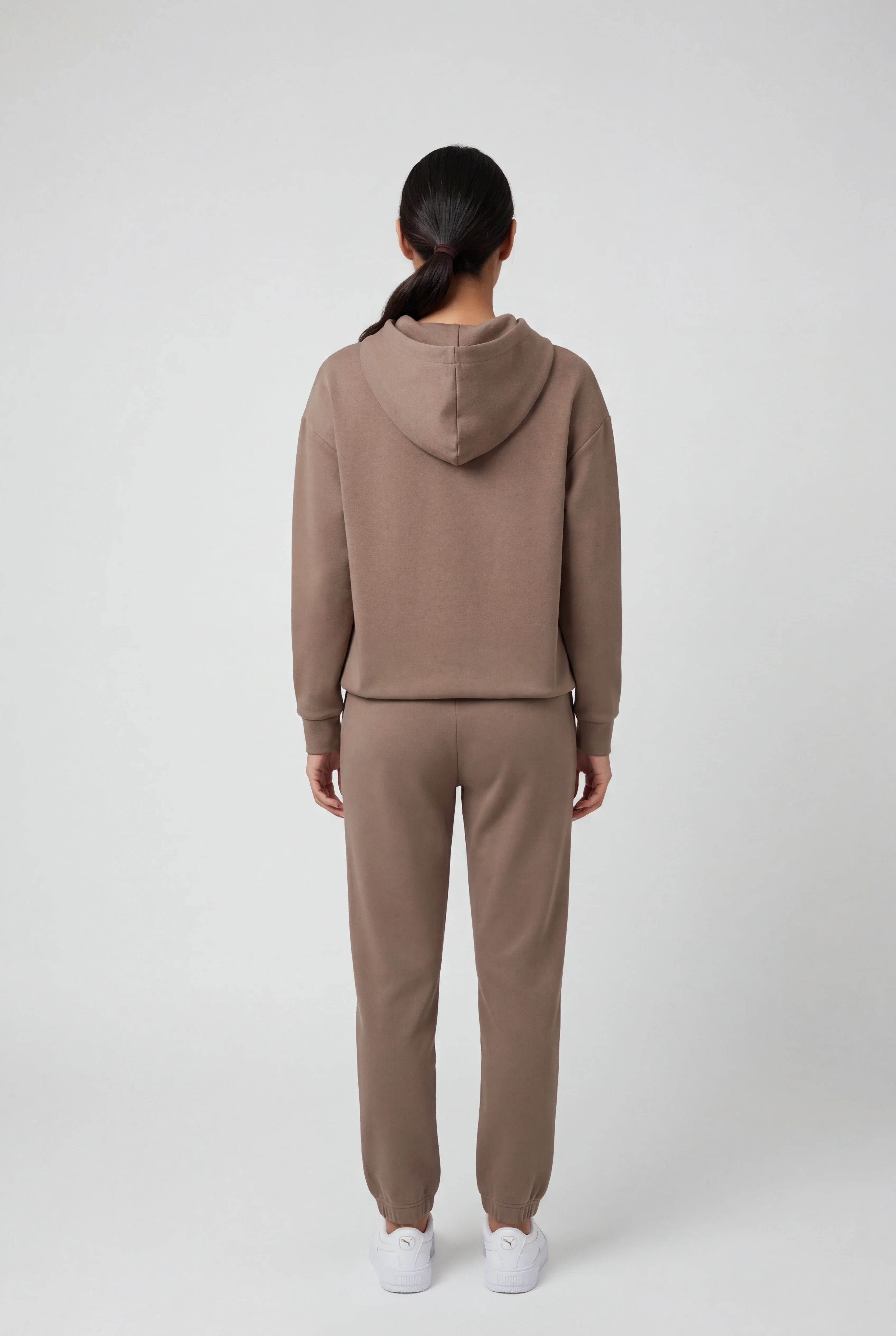Insport Womens Mia Taupe Fleece Trackpants - Image 2