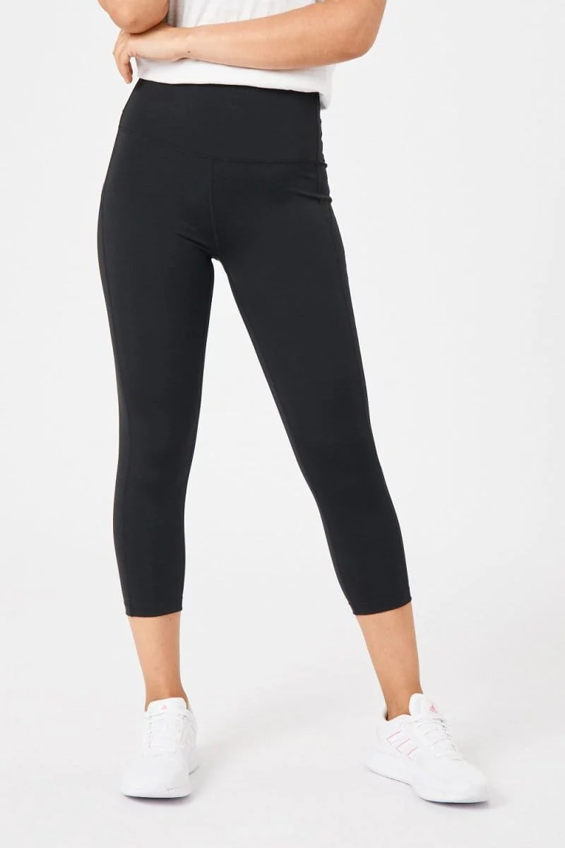 Insport Women's Power Panel 7/8 Black Tights - Image 3