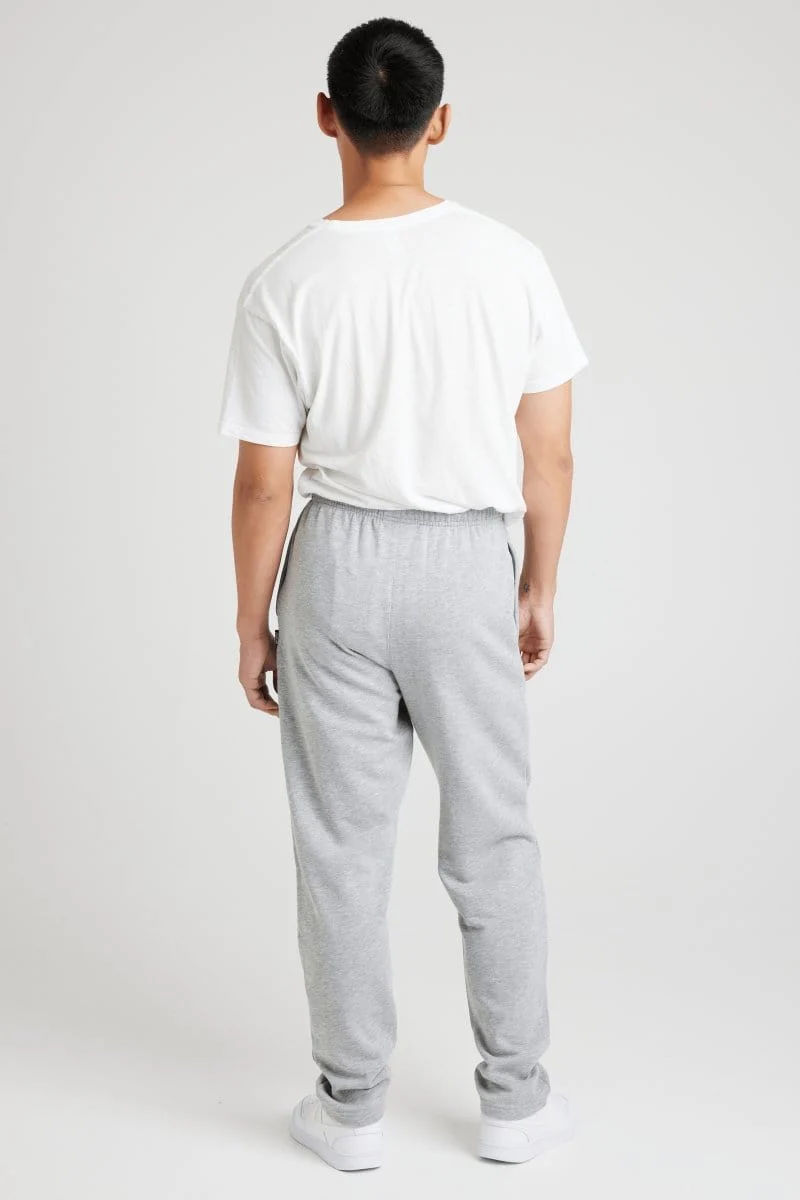 Insport Men's Aspen Grey Trackpants (Open Leg) - Image 3