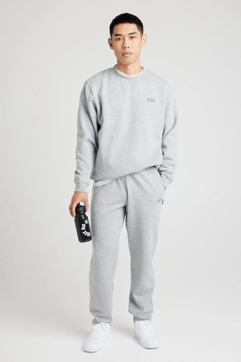 Insport Men's Aspen Grey Trackpants (Open Leg) - Image 5