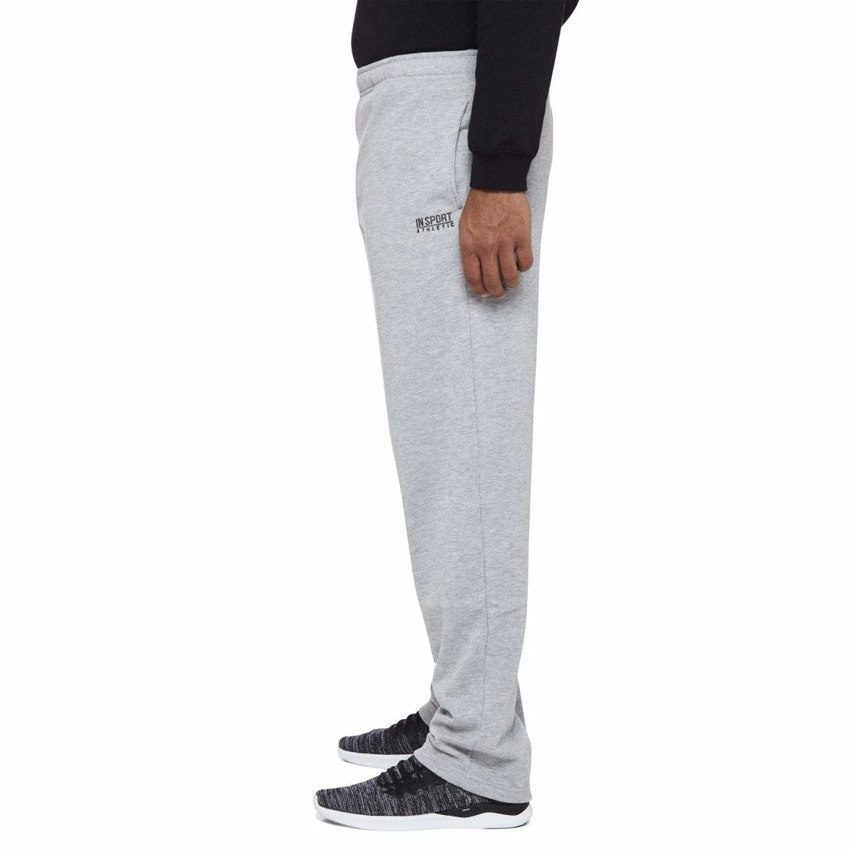 Insport Men's Aspen Grey Trackpants (Open Leg) - Image 7