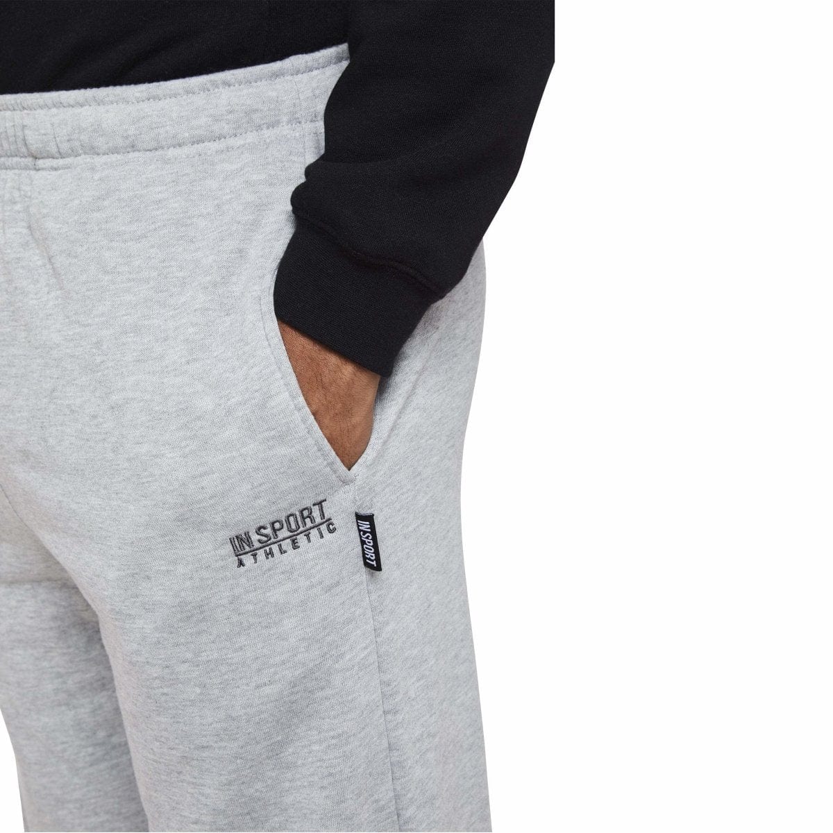 Insport Men's Aspen Grey Trackpants (Open Leg) - Image 9