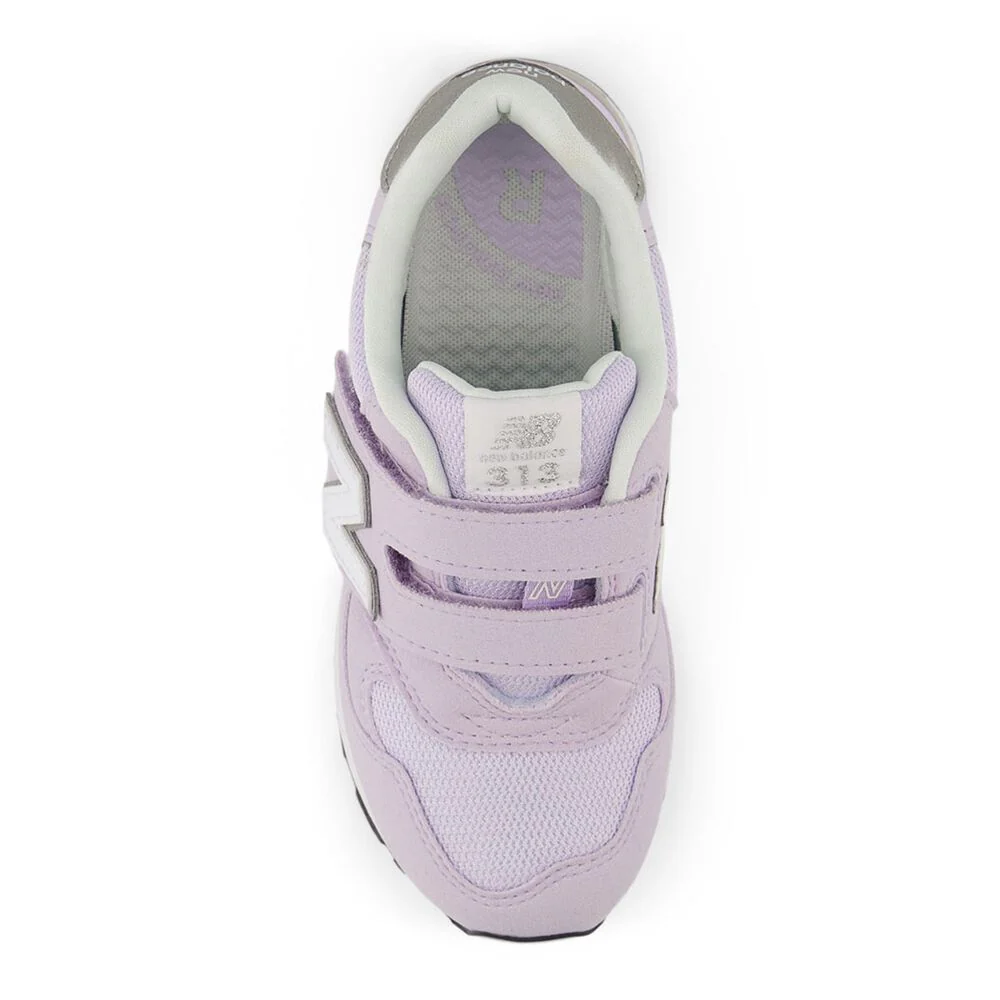 New Balance Kid's 313 Hook N' Loop Lavender Sneaker Shoes - Image 5