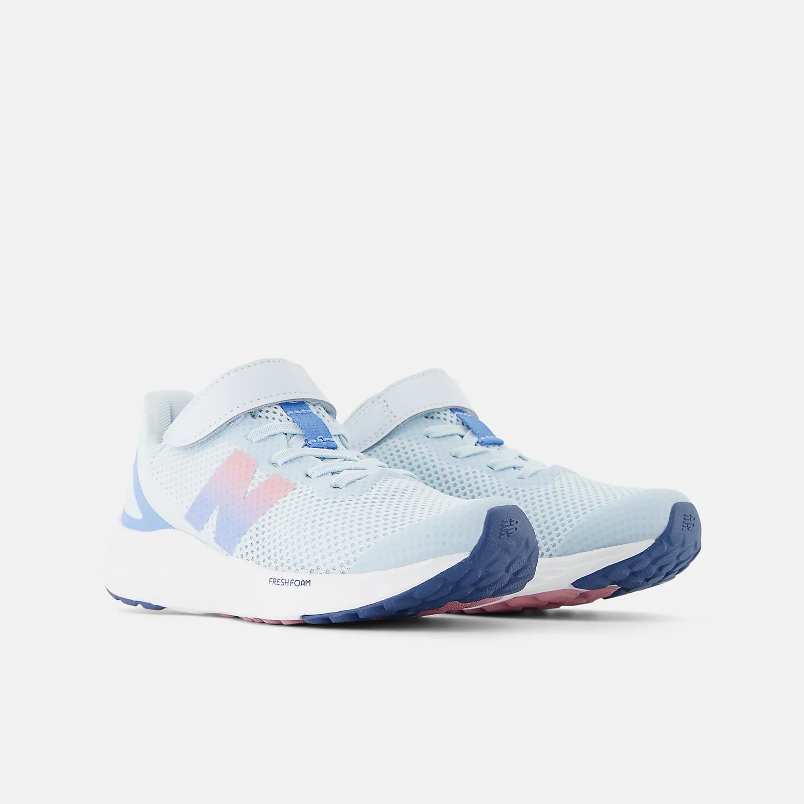 New Balance Kid's Foam Arishi V4 Top Strap Frost Running Shoes - Image 4