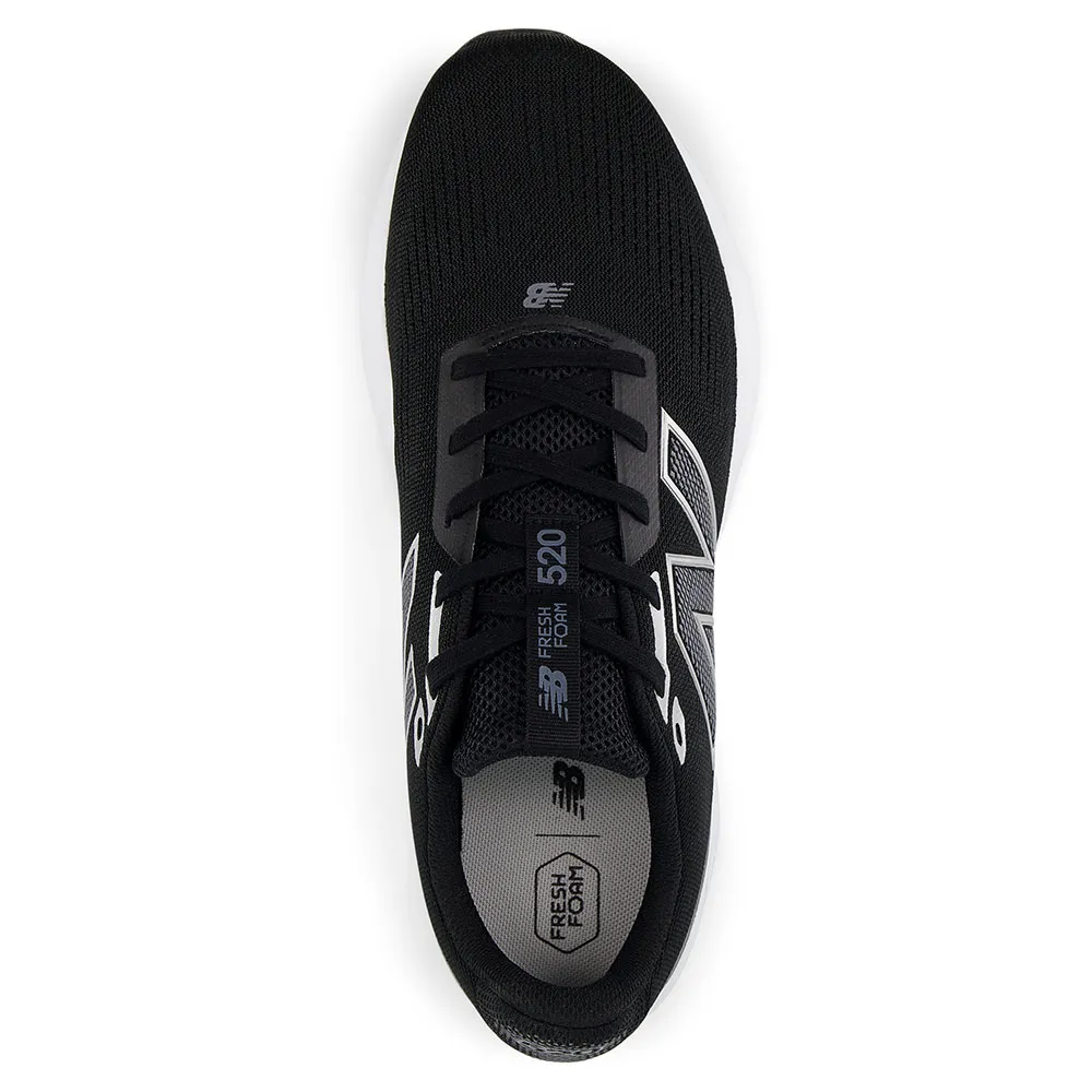New Balance Men's 520 V 9 Black/White Running Shoes (Width 2e) - Image 5