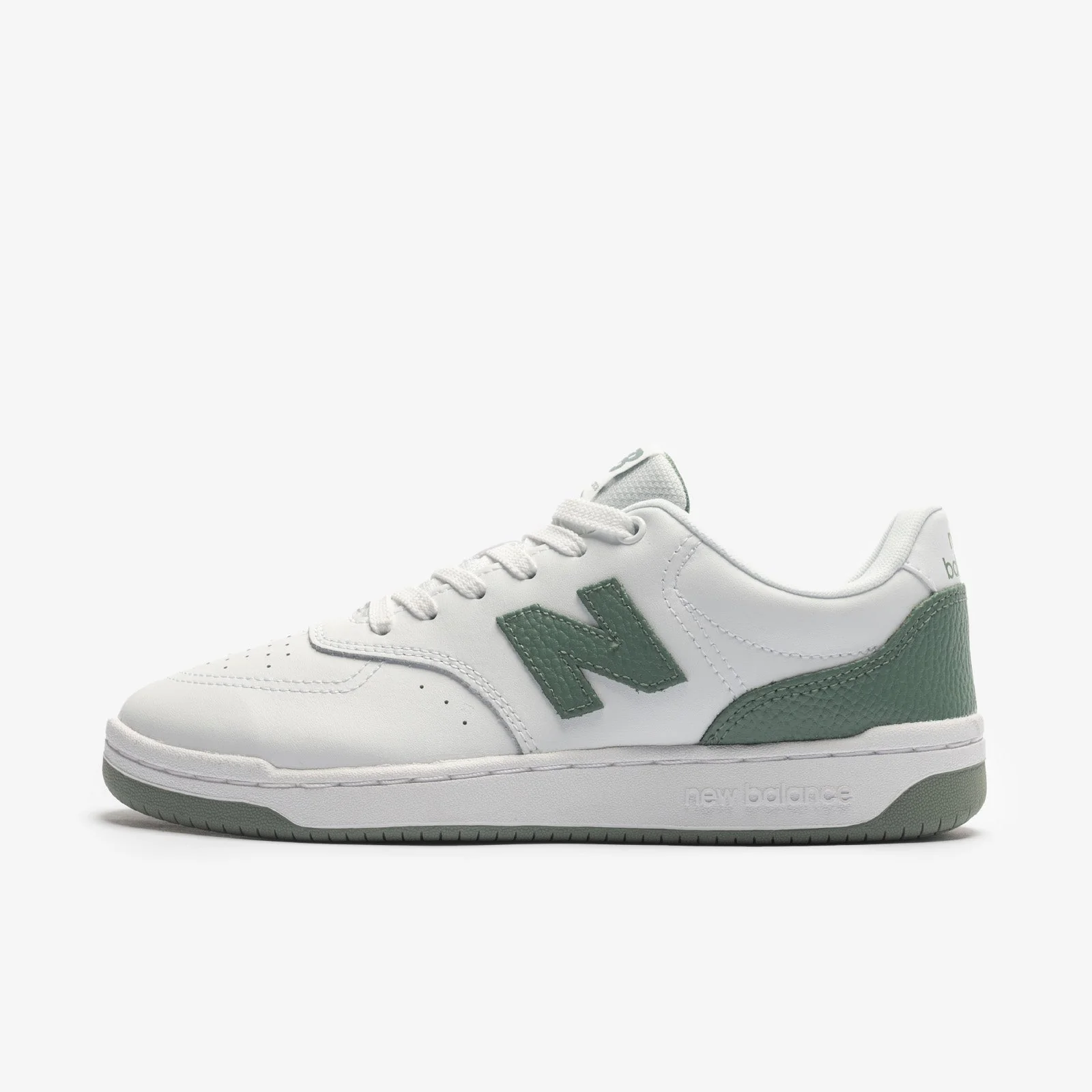 New Balance Unisex Bb80 Green/White Sneaker Shoes - Image 2