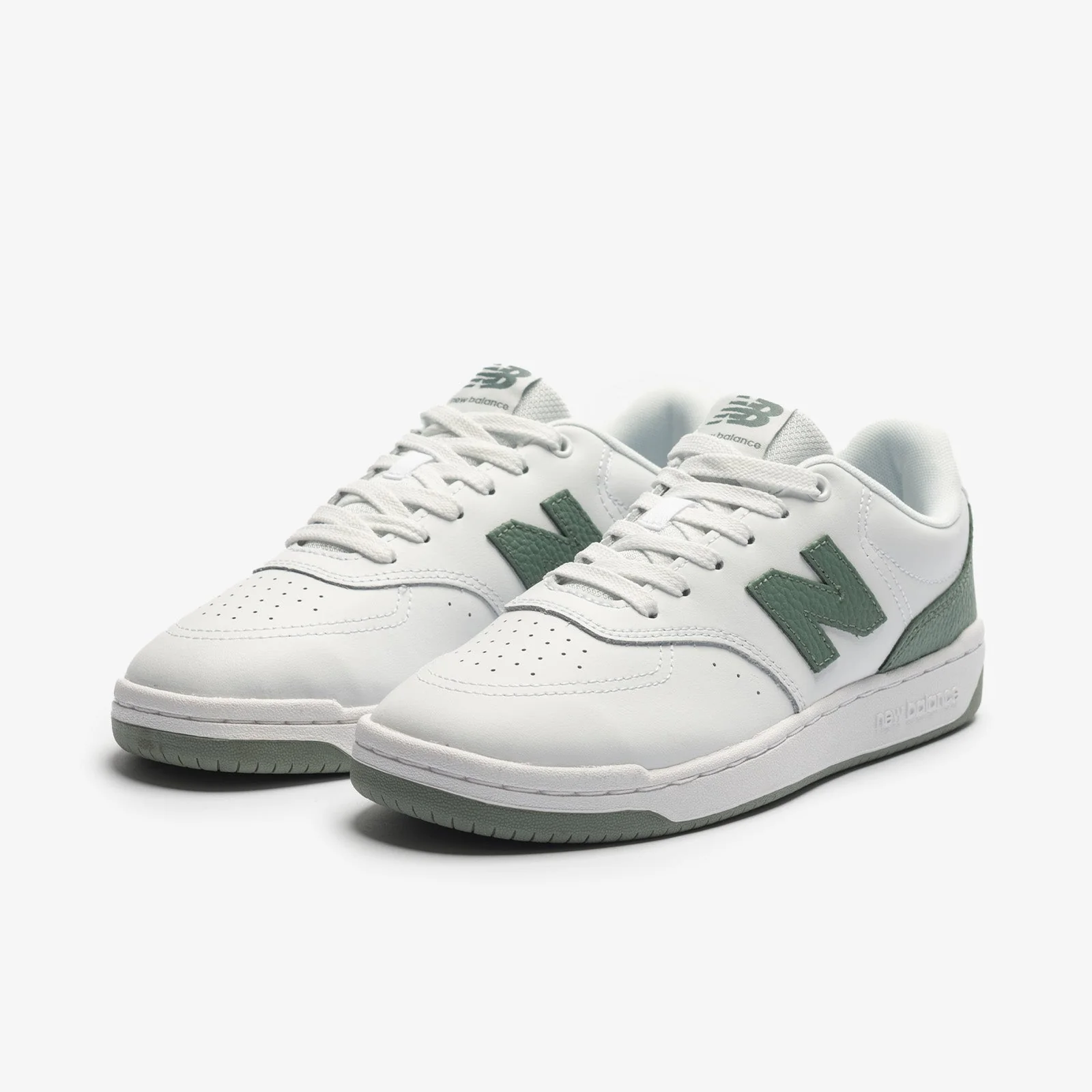 New Balance Unisex Bb80 Green/White Sneaker Shoes - Image 3