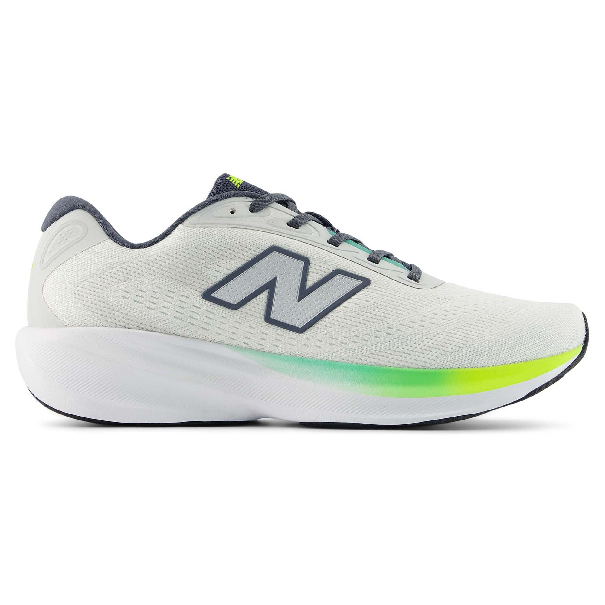NEW BALANCE MEN'S FRESH FOAM 680V9 LIGHT GREY/LIME RUNNING SHOES (WIDTH 2E)