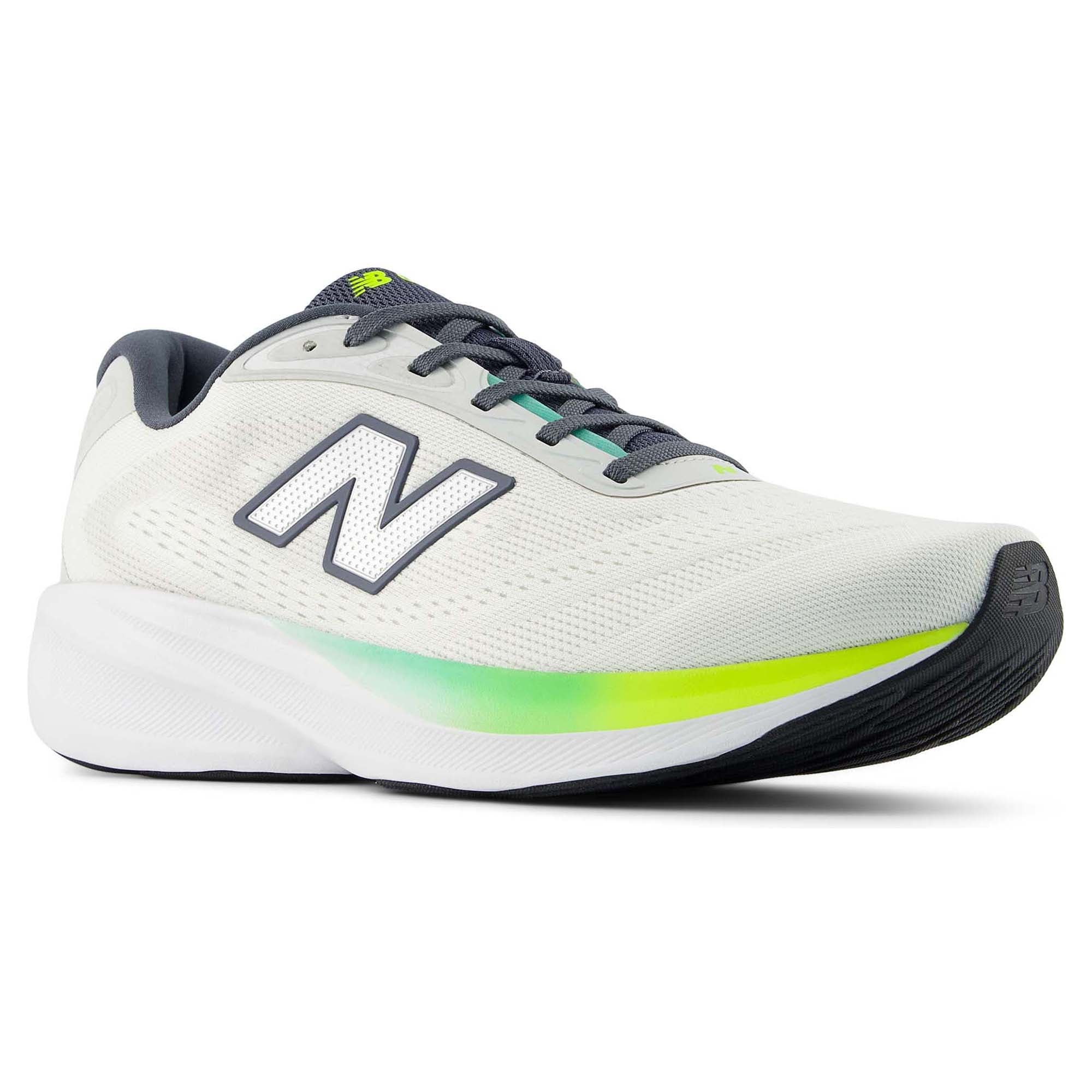 NEW BALANCE MEN'S FRESH FOAM 680V9 LIGHT GREY/LIME RUNNING SHOES (WIDTH 2E) - Image 3