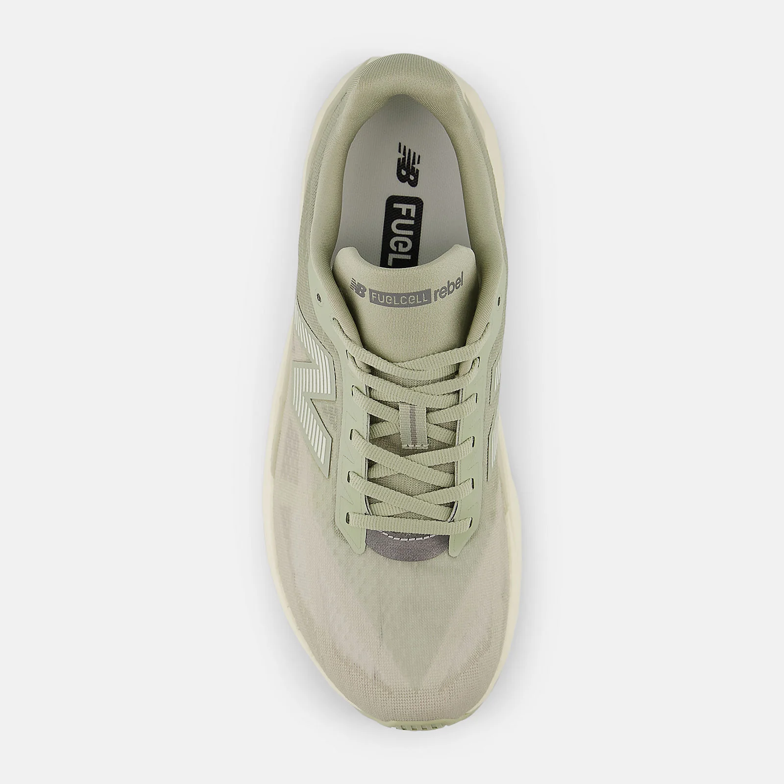 New Balance Men's Fuelcell Rebel V5 Olive Running Shoes - Image 4