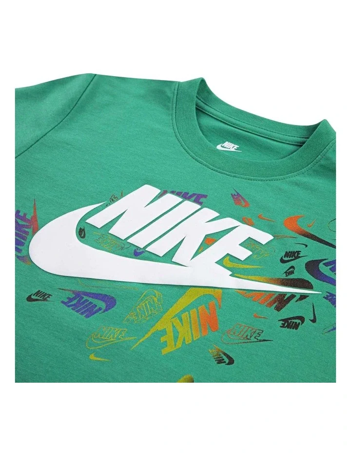 Nike Kid's Club Revealed Green Tee - Image 3