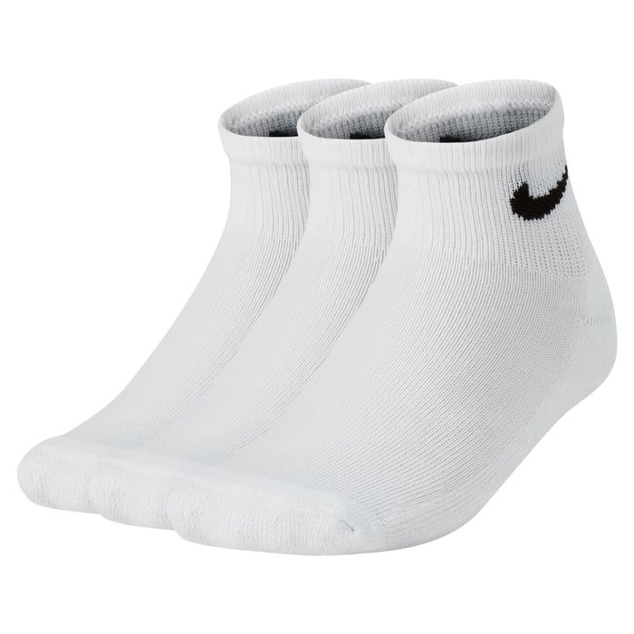 Nike Kid's Cushions Ankle 3 Packs White Socks