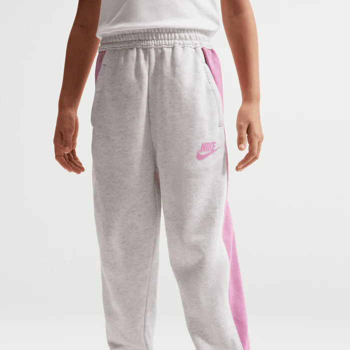 Nike Kid's French Terry Colourblock Crew Birch Tracksuit Set - Image 5