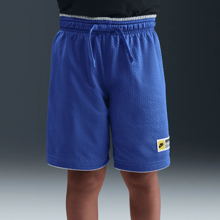 Nike Kid's Grey/Blue Reversible Short - Image 2