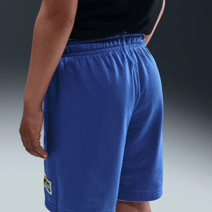Nike Kid's Grey/Blue Reversible Short - Image 6