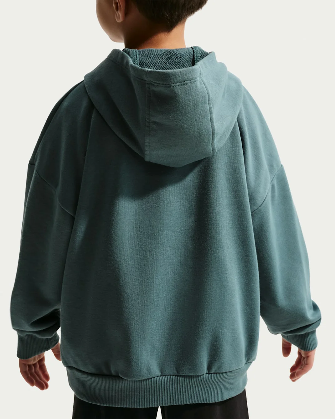 Nike Kid's In The Zone Oversized French Terry Teal Blue/Black Tracksuit Set - Image 4