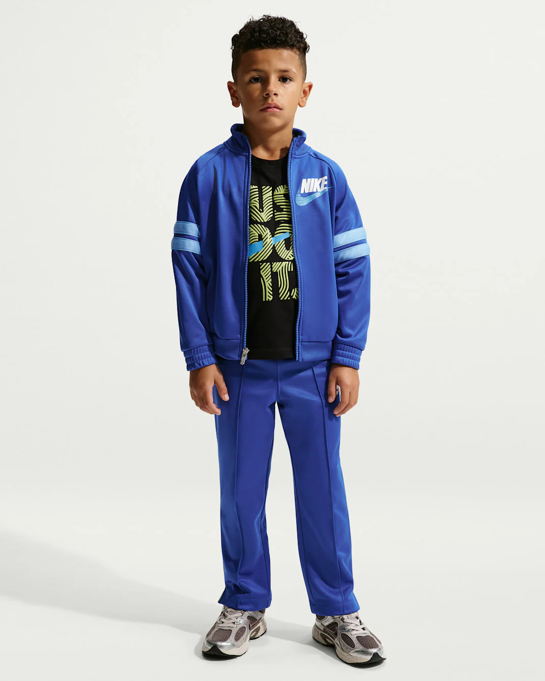 Nike Kid's In The Zone Oversized Royal Blue Tracksuit Set