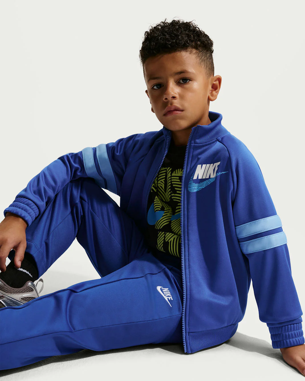 Nike Kid's In The Zone Oversized Royal Blue Tracksuit Set - Image 7