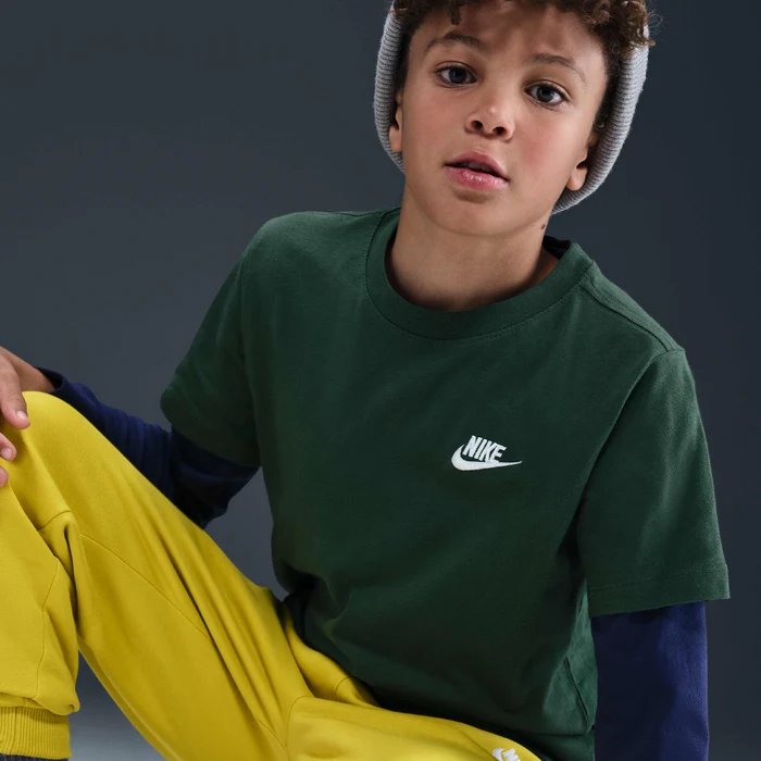Nike Kid's Nsw Futura Green Tee - Image 3
