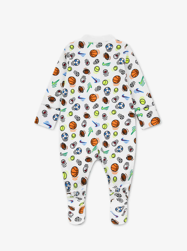 Nike Kid's Sportball Coverall White Onesie - Image 2
